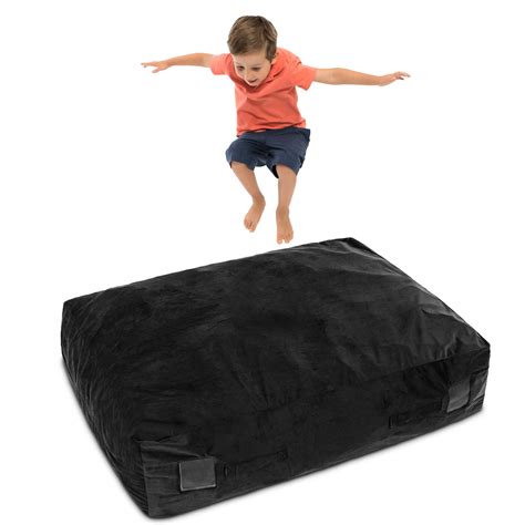 Costway 47" x 35.5" Crash Pad Sensory Mat with Foam Blocks and Washable ...