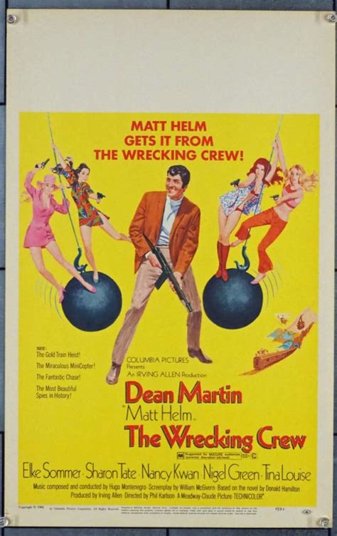 Buy The Wrecking Crew (1969) Original Window Card Movie 14x22 DEAN ...