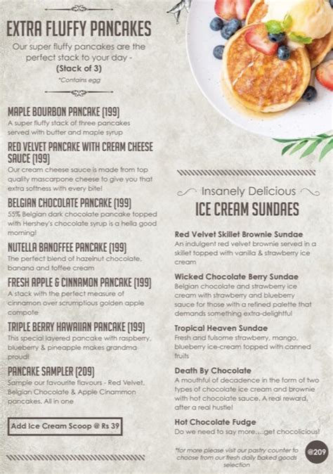 Menu of Rico's, GTB Nagar, New Delhi