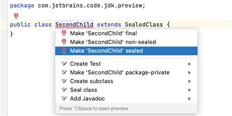 Java Sealed Class Example 的图像结果