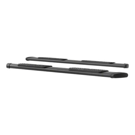 Silverado 2500 Regal 7-Inch Oval Side Step Bars without Mounting Brackets; Textured Black (07-26 ...