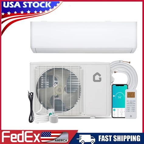 GARVEE - 9,000 BTU Mini Split Heat Pump System, 24 SEER2 High ...