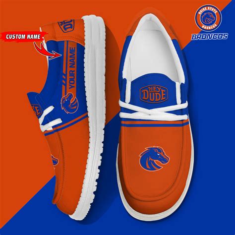 Boise State Broncos Football Hey Dude Canvas Loafer Shoes - Custom Name ...