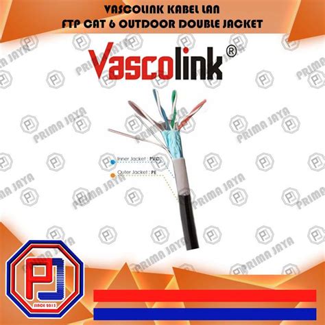 Jual Vascolink Kabel / cable LAN FTP Cat 6 Outdoor Double Jacket - Kota ...