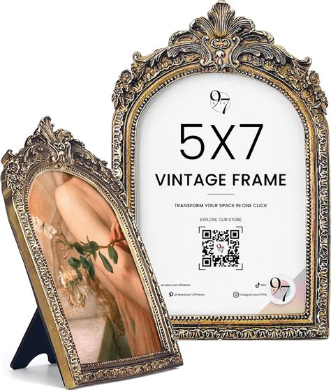 Amazon.com - 97 Decor 5x7 Vintage Picture Frame - 5x7 Picture Frame ...