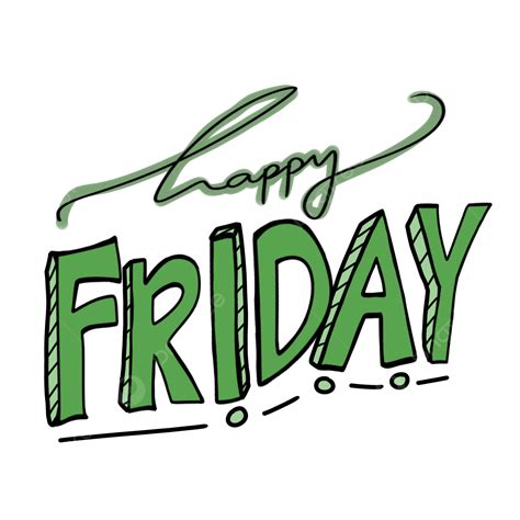 Transparent Happy Friday