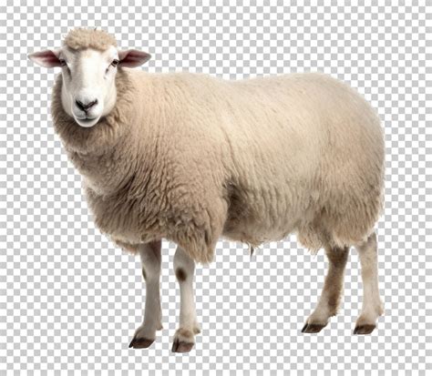 Premium PSD | Sheep Isolated on Transparent Background