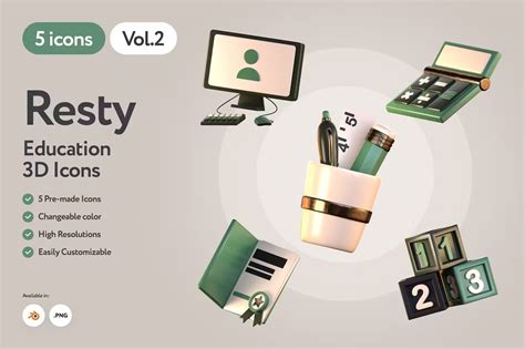 Retsy - 3D Education Icons — Teletype