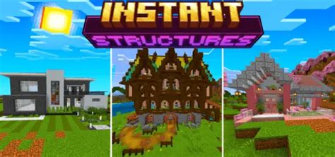 Image result for Minecraft Instant Structures Mod Bedrock