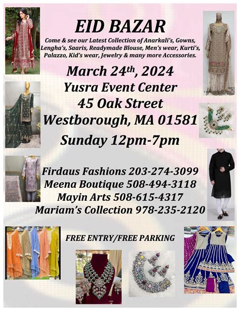 Mar 24 | Eid Bazar | Westborough, MA Patch