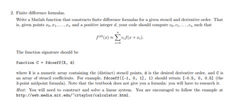 Finite Difference MATLAB 的图像结果