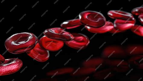 Detailed Visualization of Red Blood Cells Flowing Through the Human Circulatory System in Motion ...