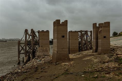 江边枯水后的露出的旧码头-中关村在线摄影论坛
