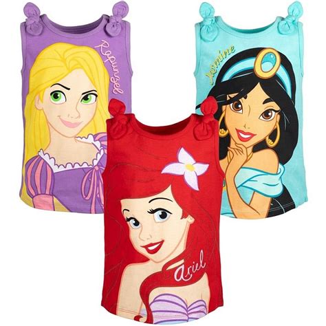 Buy Disney Princess Ariel Rapunzel Jasmine Toddler Girls 3 Pack ...