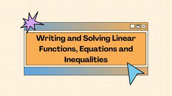 Image result for Solving Linear Functions