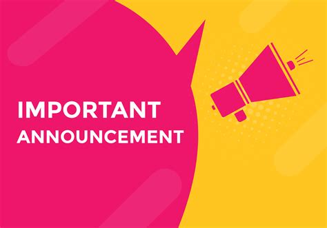 Announcements Button