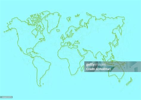 Simple World Map Outline 的图像结果