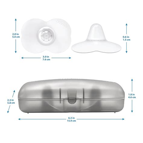 Dr. Brown’s Butterfly Breastfeeding Nipple Shields for Protecting Sore, Flat or Inverted Nipples ...