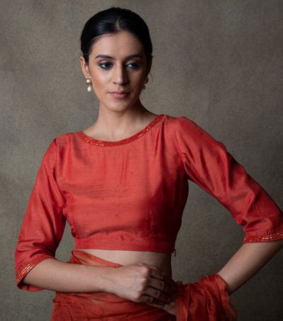 Embroidered Chanderi Blouse-Buy Multi Color Chanderi Blouse in India ...