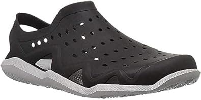 CLYMB Men's Crok-Black PVC Slip on Outdoor/Indoor/Casual Clogs Sandal ...