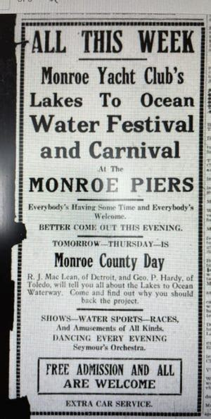 100 years ago in The Monroe Evening News