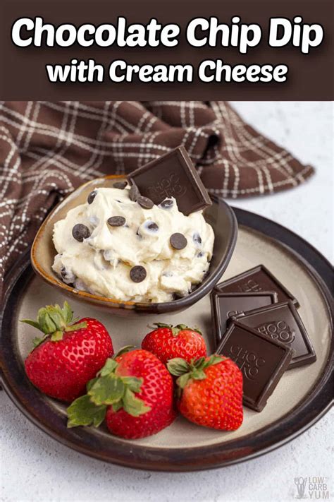 Cream Cheese Chocolate Chip Dip Recipe - Low Carb Yum