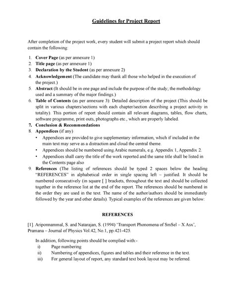 Project Report format-AIT-CSE, Software Engineering - Guidelines for ...