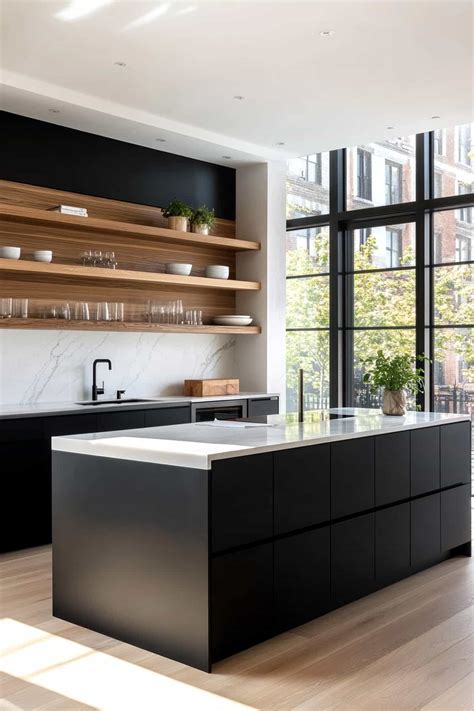 54 Stunning Black and Wood Kitchen Ideas (For Every Style)