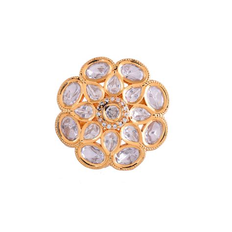 Kundan Elegance Chandra'S Ring – VOYLLA