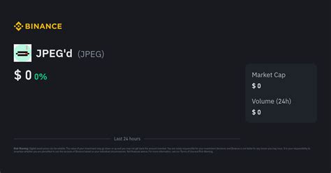 JPEG'd Price | JPEG Price Index, Live Chart and INR Converter - Binance