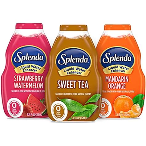 Splenda Sugar-Free Sweetener, Zero Calorie, Natural Flavor Water ...