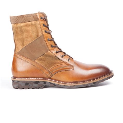 Paratrooper Leather + Canvas Boot // Desert Tan (US: 8) - Vintage ...