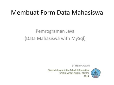 Image result for GUI Java Simpan Hapus Data Mahasiswa
