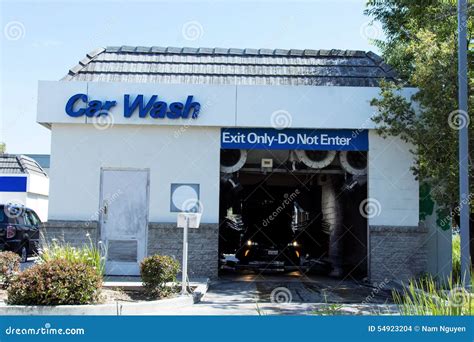 Automatic car wash Station editorial stock image. Image of chevron ...