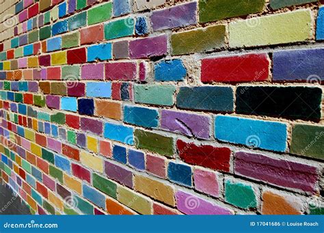 Painted Brick Wall stock photo. Image of surface, wall - 17041686