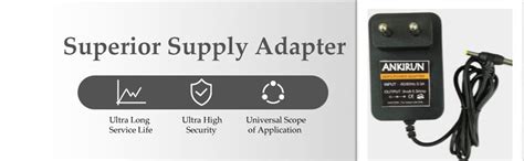 Ankirun Dc 9V 500Ma Dual Cable Compatible 0.5A Power Adapter For Diy ...