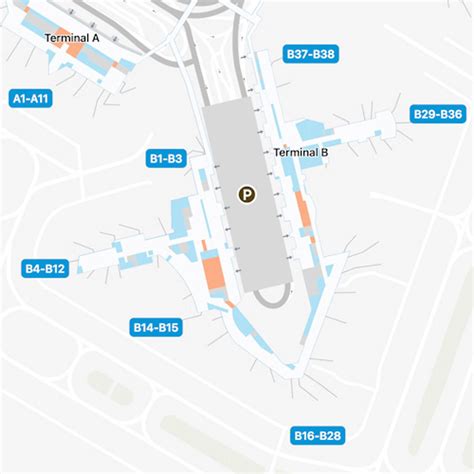 Boston Logan Airport Terminal Map Boston (BOS) | Paul Bogard