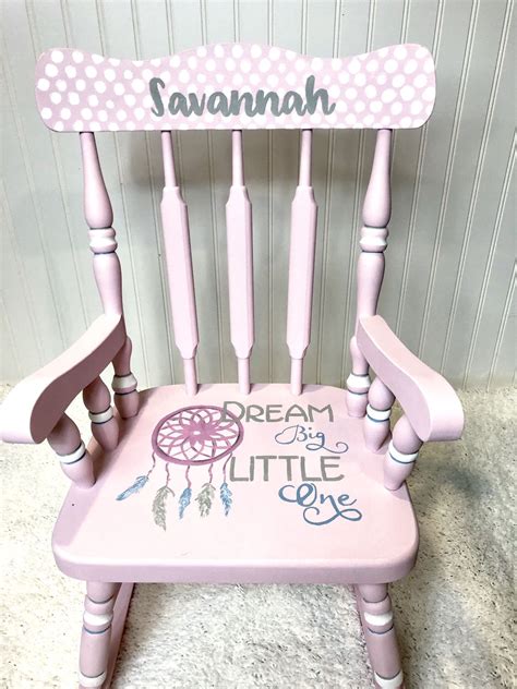 Looking Good Personalized Children's Wooden Rocking Chairs Chair Nursery Uk