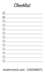 Checklist Drawing 的图像结果