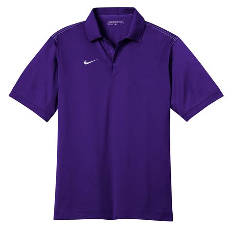 Nike Golf Men's Purple Dri-FIT S/S Sport Swoosh Pique Polo