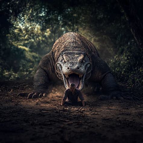 Komodo Dragon Eating A Human Komodo Dragon Diet: 9 Animals They Eat