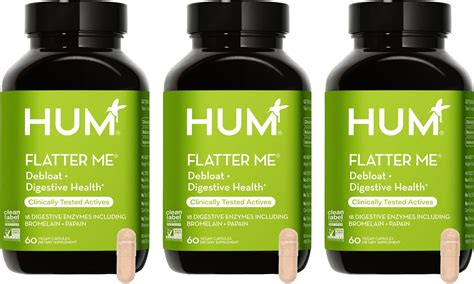 Amazon.com: HUM Flatter Me Digestive Enzymes with Probiotics ...