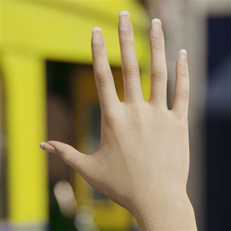 3D Realistic Female Hand Rigged model | 3D Molier International