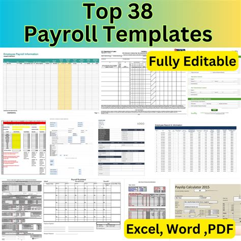 Top 38 Payroll Templates [Excel, Word, PDF] Editable | Shopee Malaysia
