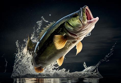 Big fish jumping in water, 22255392 Stock Photo at Vecteezy