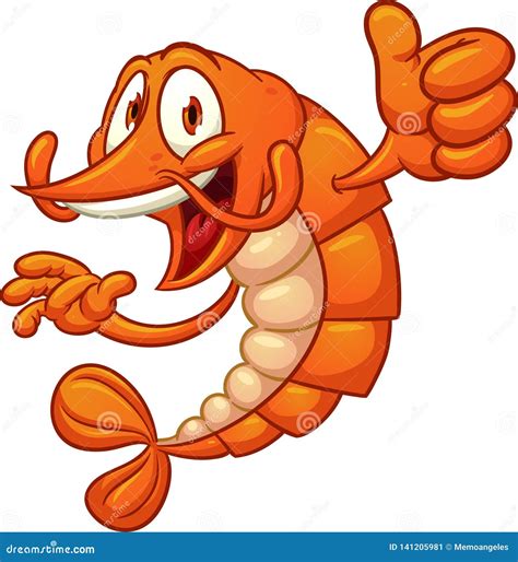 Shrimp Cartoon Clip Art