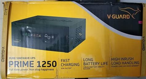 V-Guard Prime 1250 Pure Sinewave UPS, Fast Charging, Long Battery Life ...
