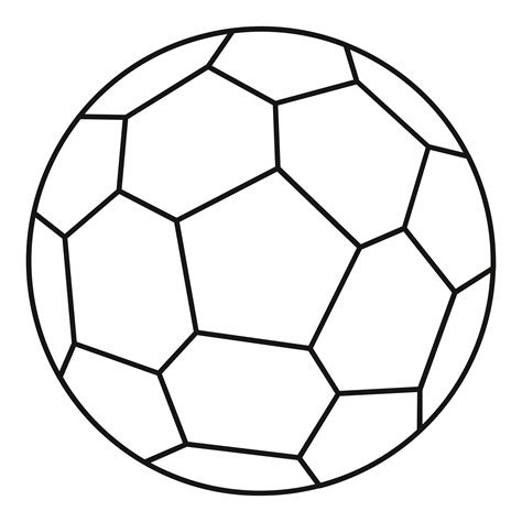 Soccer Ball Outline Clip Art