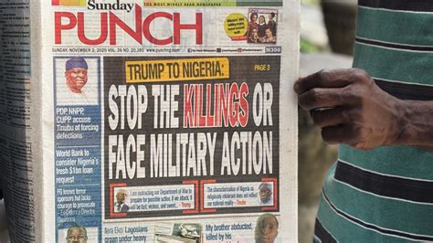 Trump Threatens to Send US Military 'Guns-a-Blazing' to Nigeria Stop ...