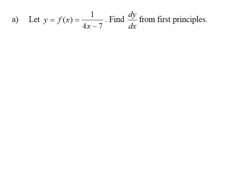Image result for Dy Dx From First Principles Using F X